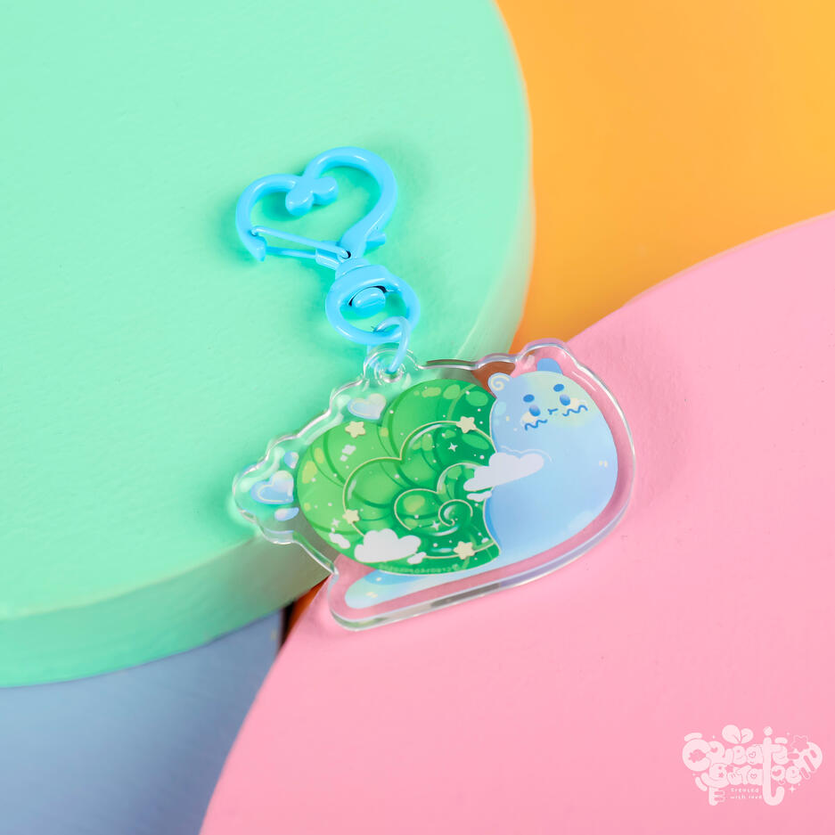 Demarcus the Snail | Epoxy Keychain
